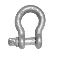 1/2" Anchor Shackle, Screw Pin, 1045 Carbon Steel, HDG